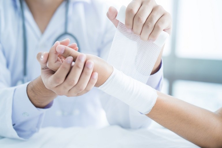 Use a sterile bandage