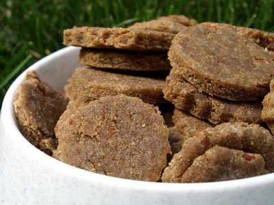 Nutty Bacon Dog Treats