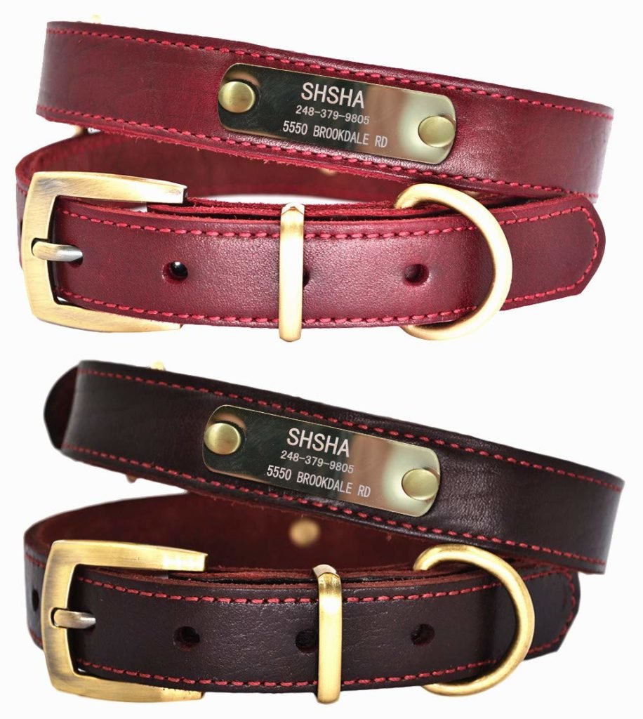 Soft Leather Dog Collars