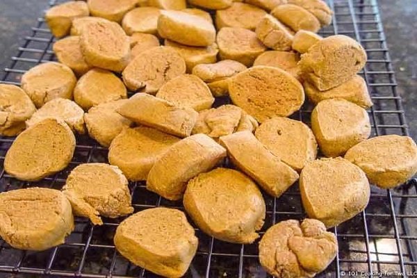 Peanut Butter and Pumpkin Dog Treat